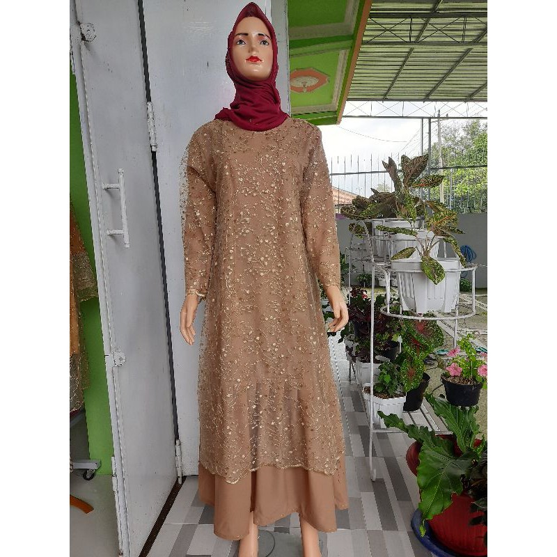 GAMIS TILLE MUTIARA JUMBO