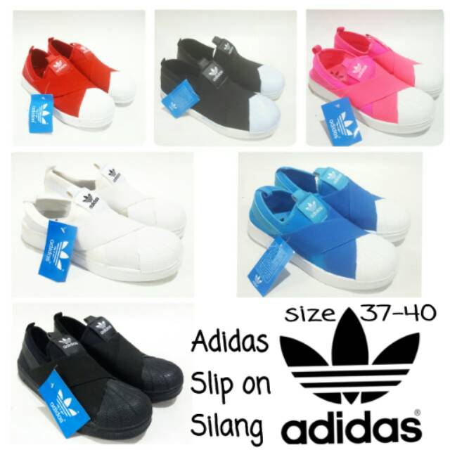 Sepatu adidas slip on silang adidas murah slip on