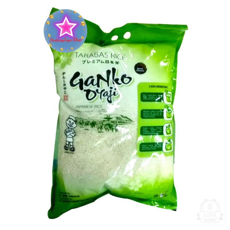 

Tarabas Rice Ganko oyazi 5kg beras sushi jepang / Japanese rice/