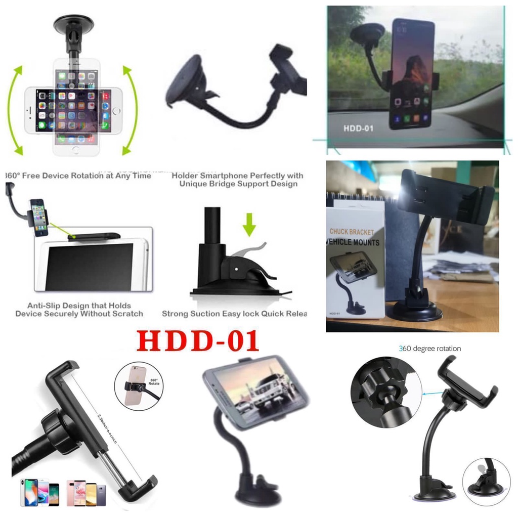 Phone Holder Mobil Tempat Dudukan Handphone tempel kaca Penyangga hape di Meja anti pegal Stand Holder hp nbd01