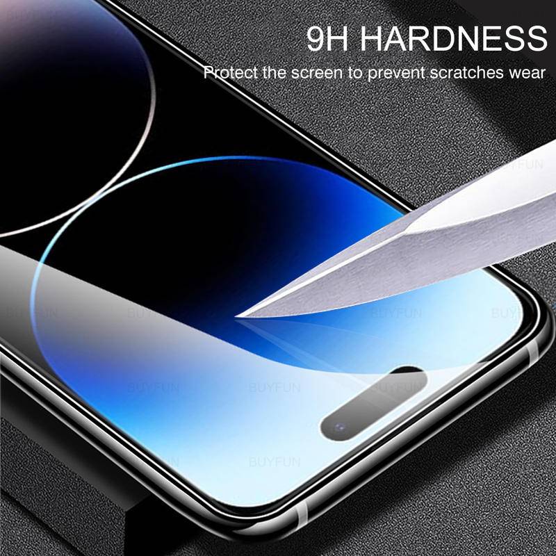 Pelindung Layar Tempered Glass HD Blu-ray Anti Ledakan Untuk iPhone 14 Pro Max 14 Plus 14promax 14plus