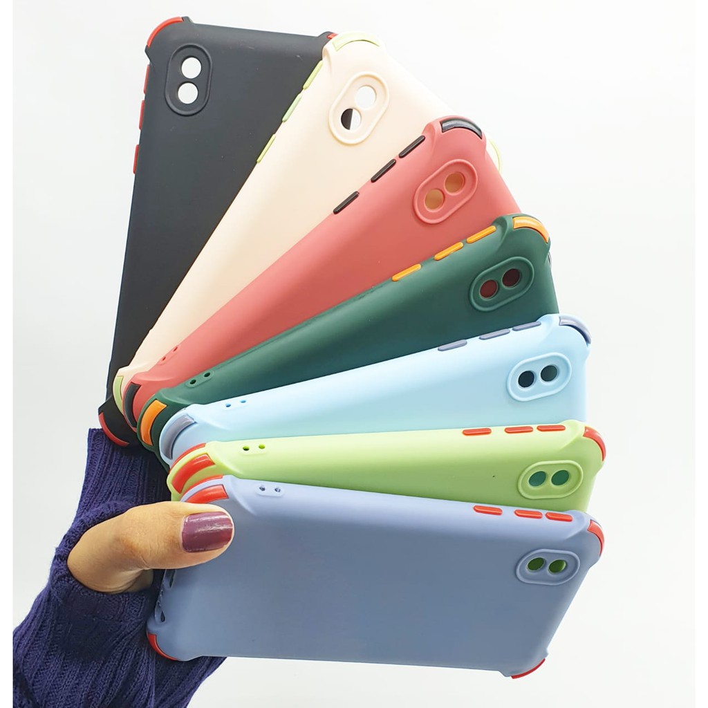 Samsung Galaxy A01 Core / M01 Core Softcase Candy Crack Macaron 2 Tone Plus Pelindung Camera