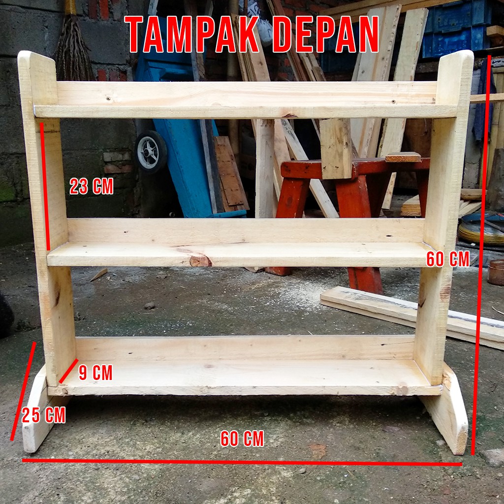 Rak Kayu Cupang Dari Kayu Jati Belanda