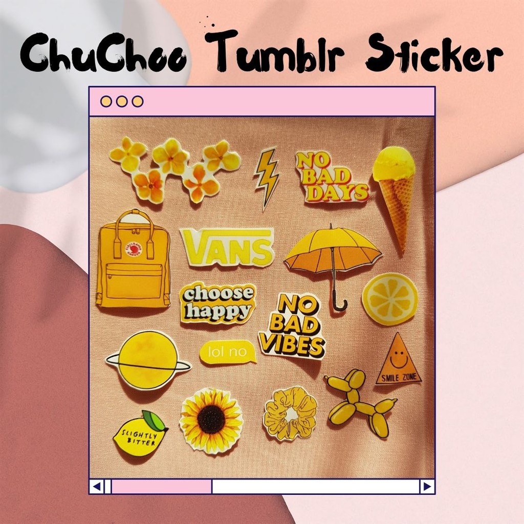 

ChuChoo Tumblr Sticker Decoration untuk diary / planner / notebook / jurnal (Sudah dicutting)