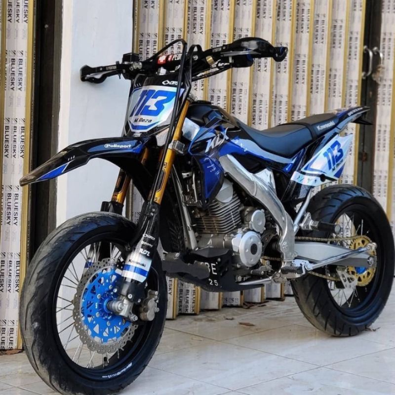 Decal Sticker KlX BF Full Chrome Hologram/Pelangi(Dtracker, KLX BF 150, KLX S)(BAHAN MAXDECAL)COD