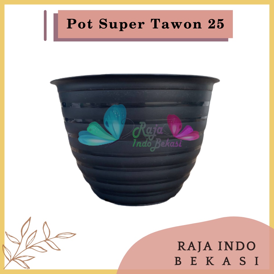 Pot Super Tawon 25 Hitam Garden Of Love Pot Tawon Putih Tirus Pot Tawon Pirus 18 20 21 25 27 - Pot Tawon 25