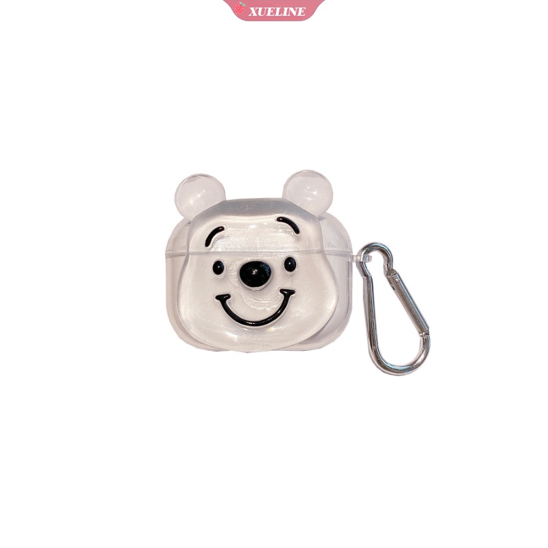 Casing soft case Silikon Motif Kartun Beruang Lucu Untuk AirPods 1 / 2 / 3 Pro