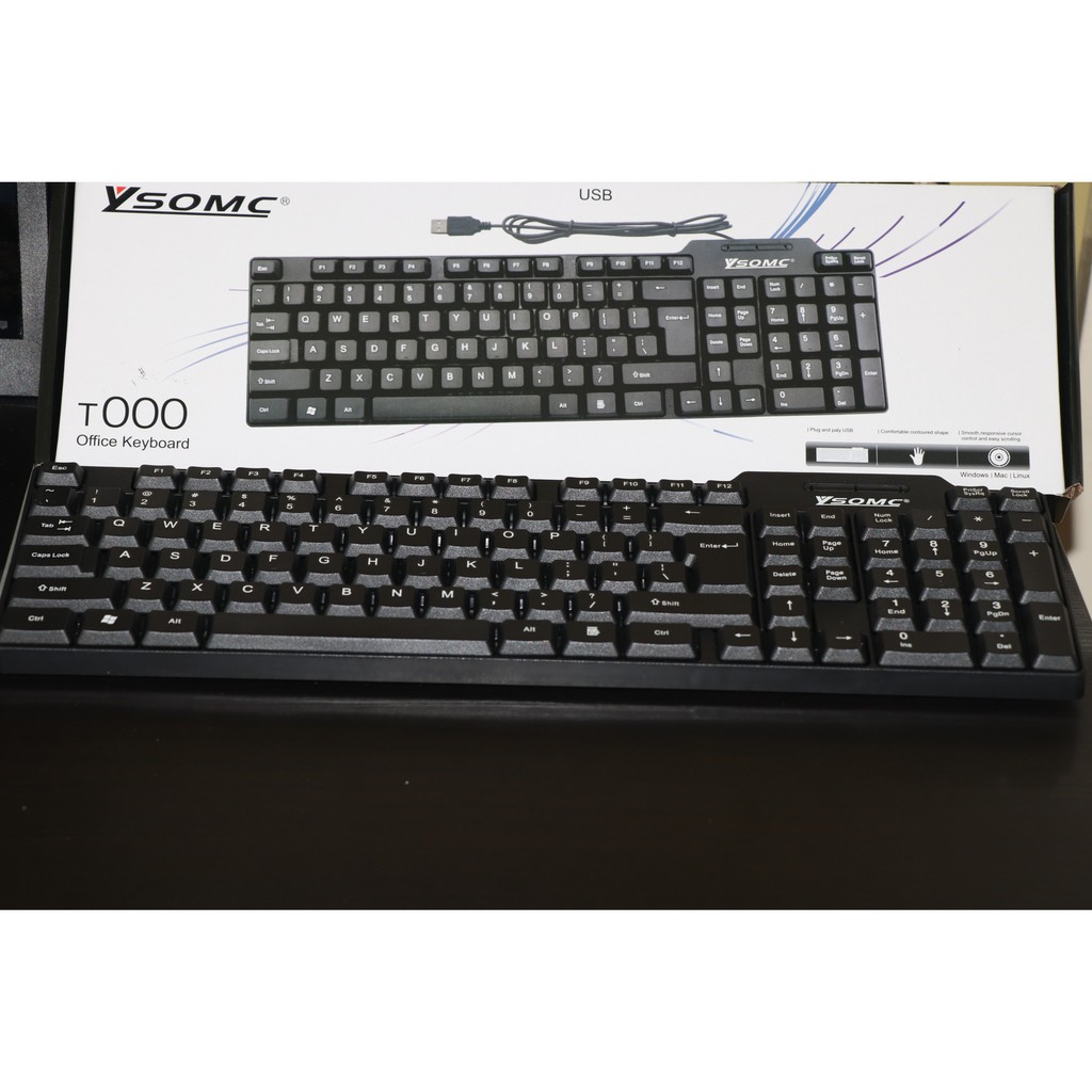 Keyboard standard USB OFFICE YSOMC Slim