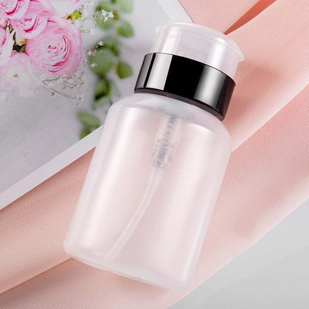 [Elegan] Botol Press Emulsi Pembersih Portable Untuk Nail Art UV Gel Plastic Press Pumping Membuka Tekanan Botol