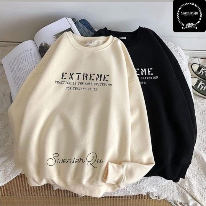 Crewneck Oversize EXTREME XL - XXL REAL 100% | Sweater Big Size CHOCOLATE XL - XXL REAL 100% | Trhift Crewneck Oversize CK XL - XXL REAL 100%