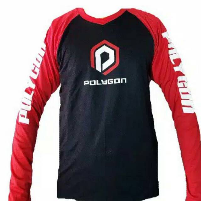 Promo Jersey kaos sepeda POLYGON premium lengan panjang Murah