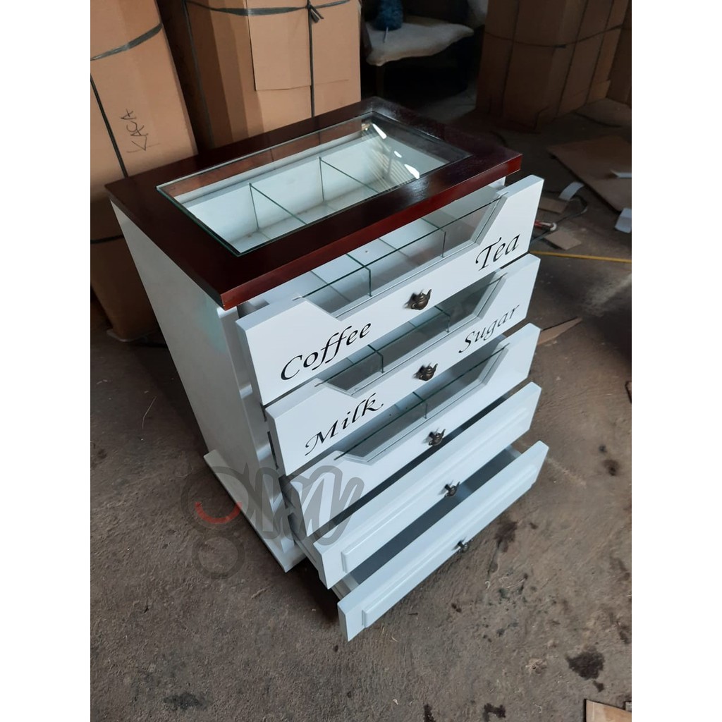 Nakas Dapur Minimalis Jati - Lemari Dapur Minimalis