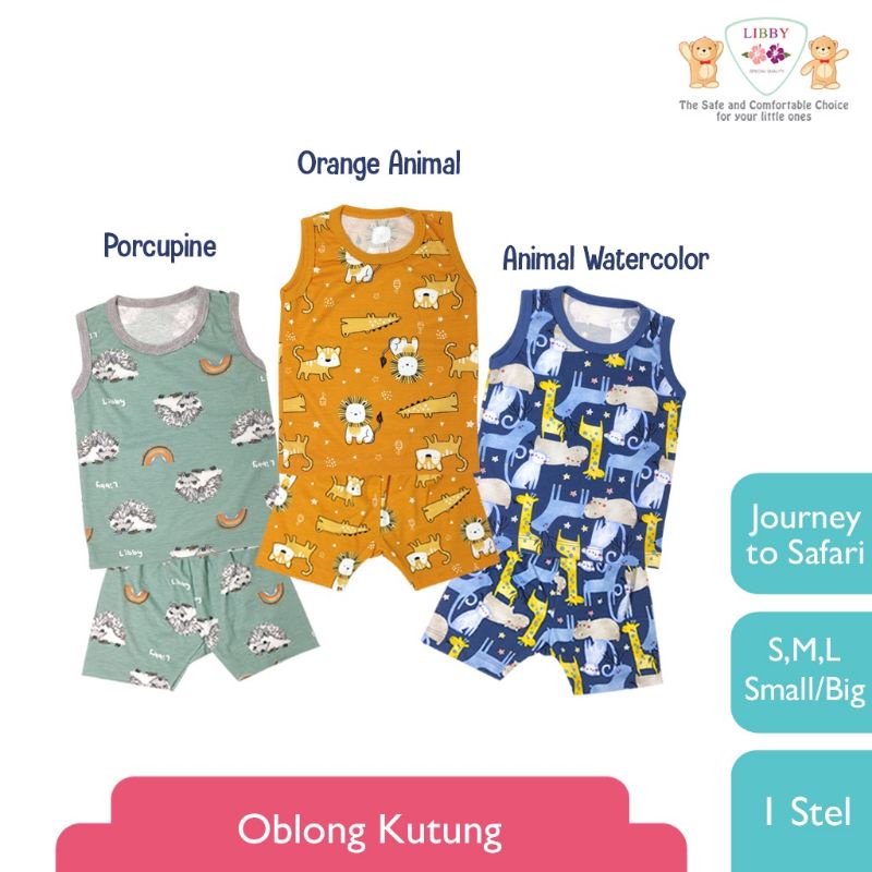 LIBBY Stelan Oblong Kutung Motif Journey To Safari 1 Stel