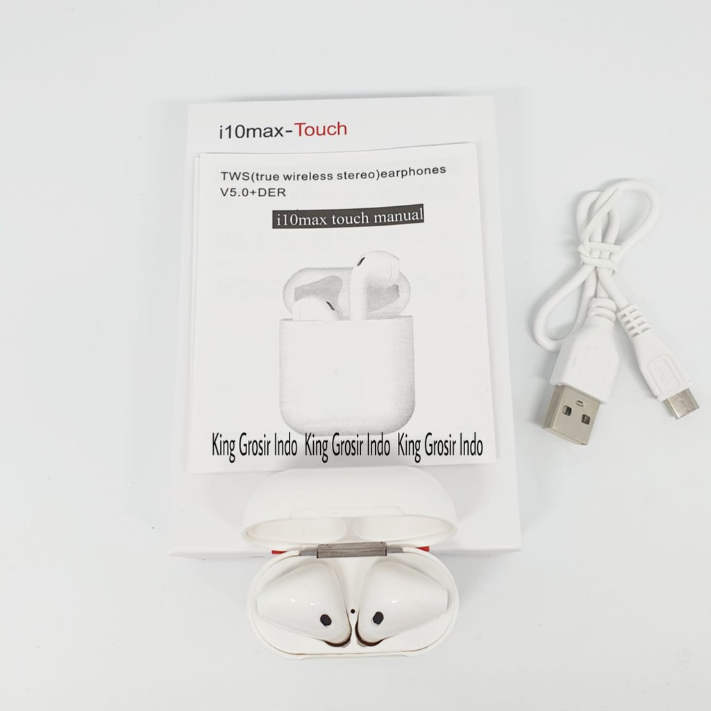 Headset Bluetooth i10 Max-Touch True Wireless Earphone i10 Max Touch