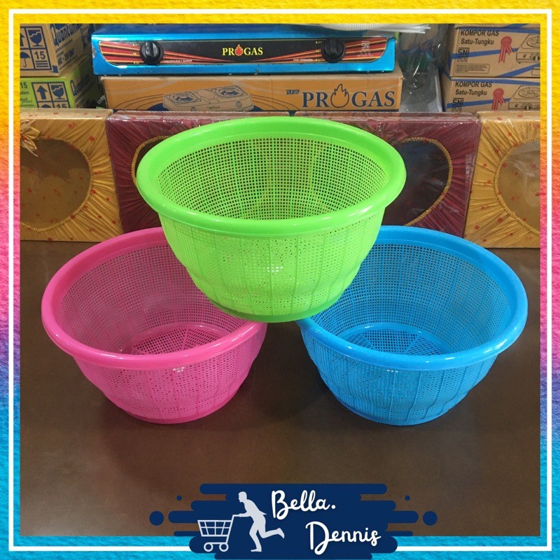 Bakul Nasi Plastik Besar / Wakul Nasi Besar - Green Leaf