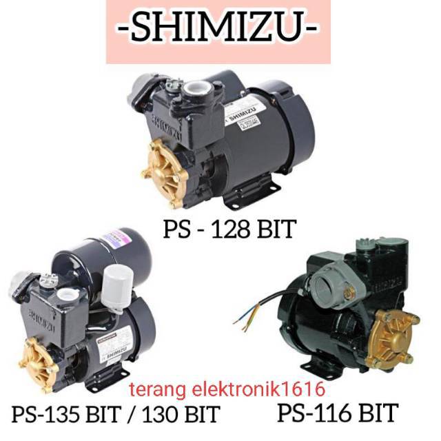 Jual POMPA AIR SHIMIZU PS-116BIT / PS-128 BIT / PS-135E Indonesia