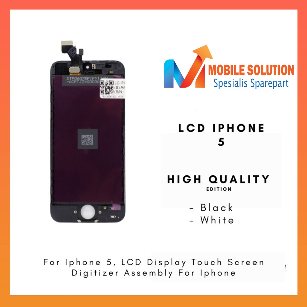 GROSIR LCD TOUCHSCREEN FULLSET IP 5 SUPER 100% GARANSI 1 BULAN + PACKING BUBBLE