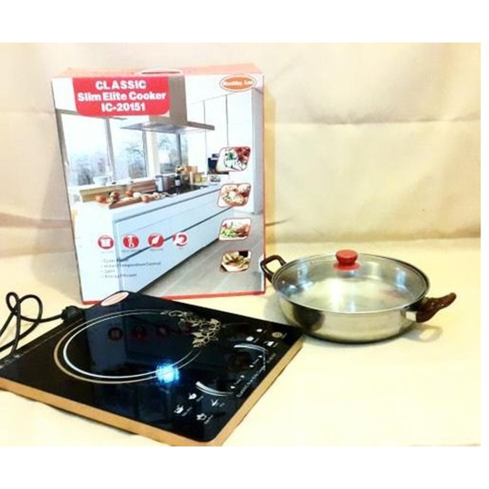 Kompor Listrik Induksi Elite Cooker Bonus Panci