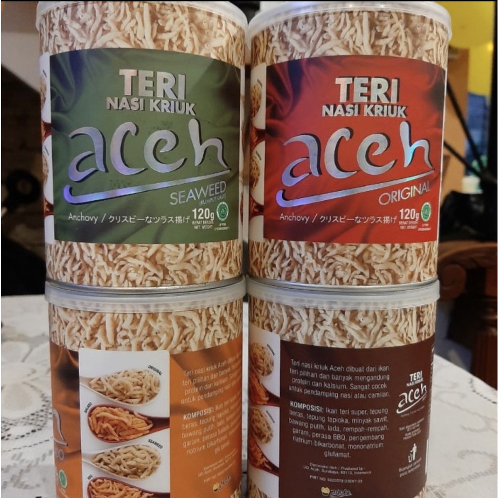 

Teri Nasi Kriuk Aceh 120GR - Teri Aceh - Teri kriuk 4 Varian Rasa