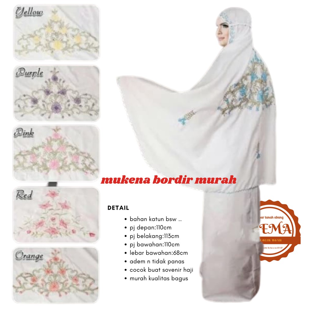 Mukena Tabur Murah Free Sajadah Saku