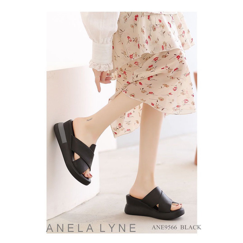 ANELA LYNE SANDAL FASHION SLOP WEDGES DEON ANE9566 ORIGINAL