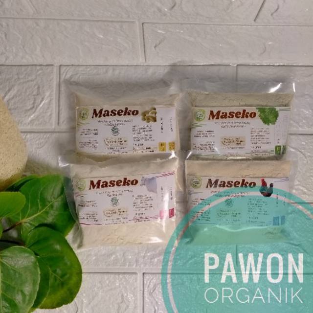 Lingkar Organik Maseko Organic Kaldu Alami sapi ayam kampung jamur kelor  Refill toples botol 100gr