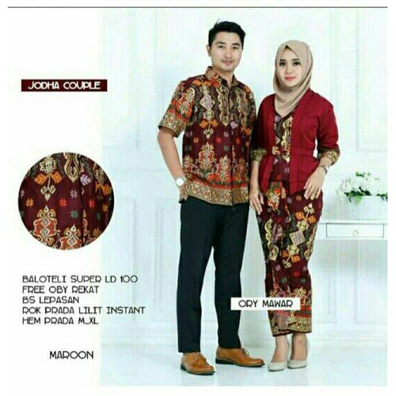 LUMBUNG BATIK Couple Batik Jodha couple Adelia Kebaya kutu baru Jodha.-3