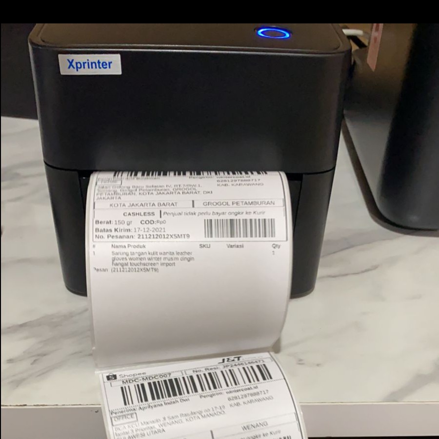 Printer Barcode Bluetooth Label Printer XP-420B | BI-420B 110MM / A6 / Printer Bluetooth Resi Online