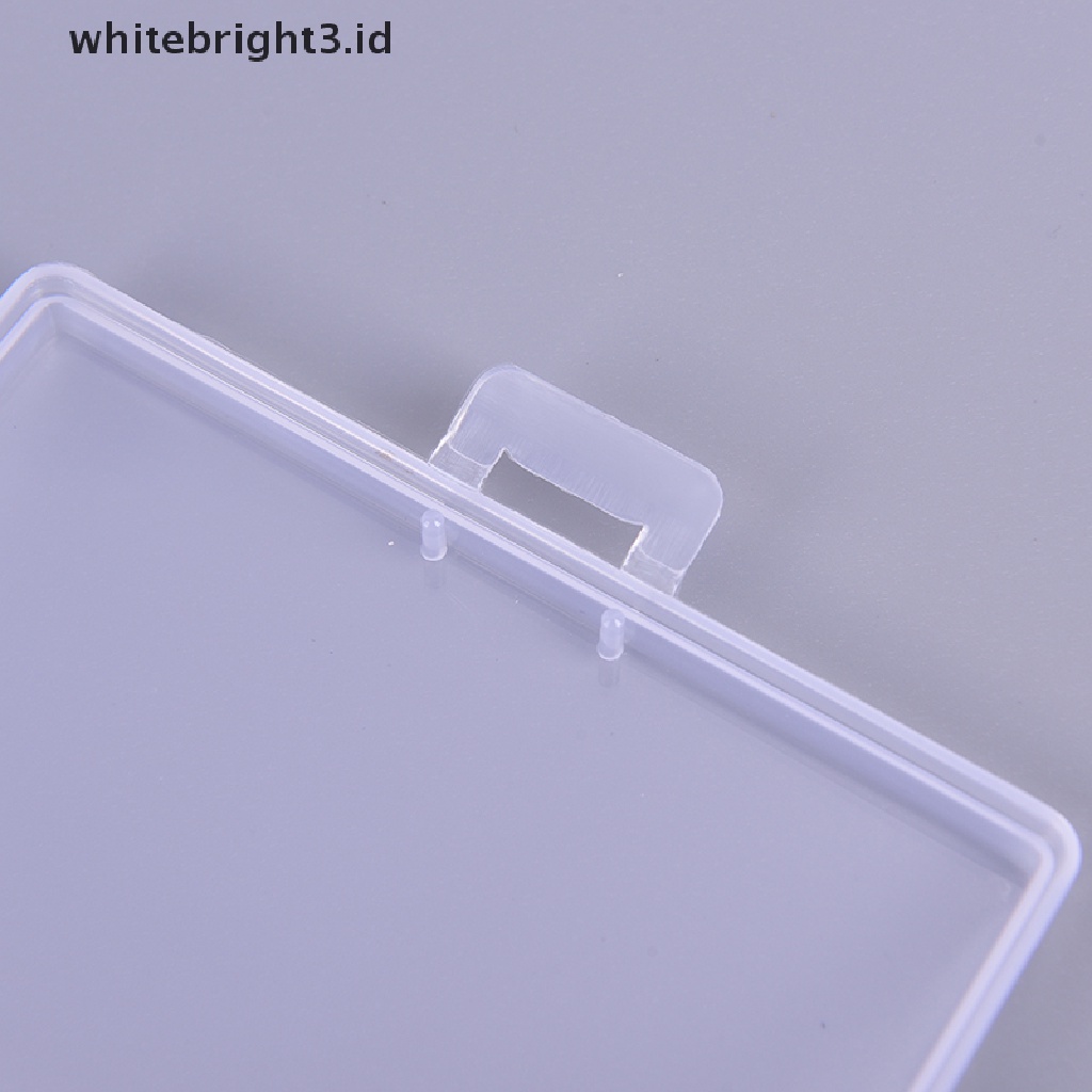 {whitebright3.id} 2pcs/set Transparent Plastic Boxes Playing Cards Container Storage Poker Case ,