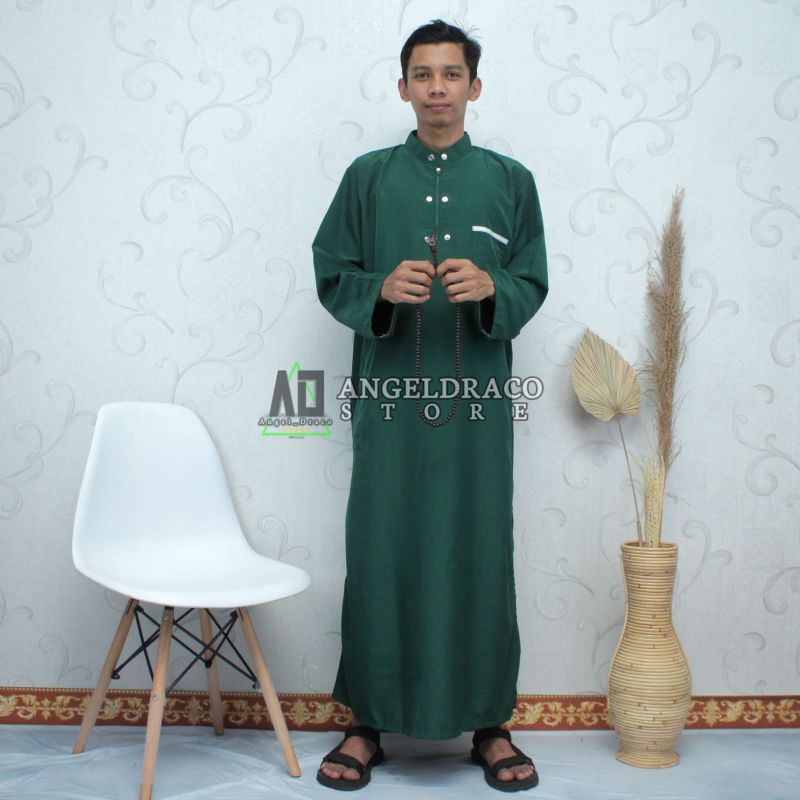 Gamis Dewasa Hijau / Gamis / Gamis Pria / Gamis Pria Dewasa / Gamis Pria Dewasa Size M L XL XXL / Ju