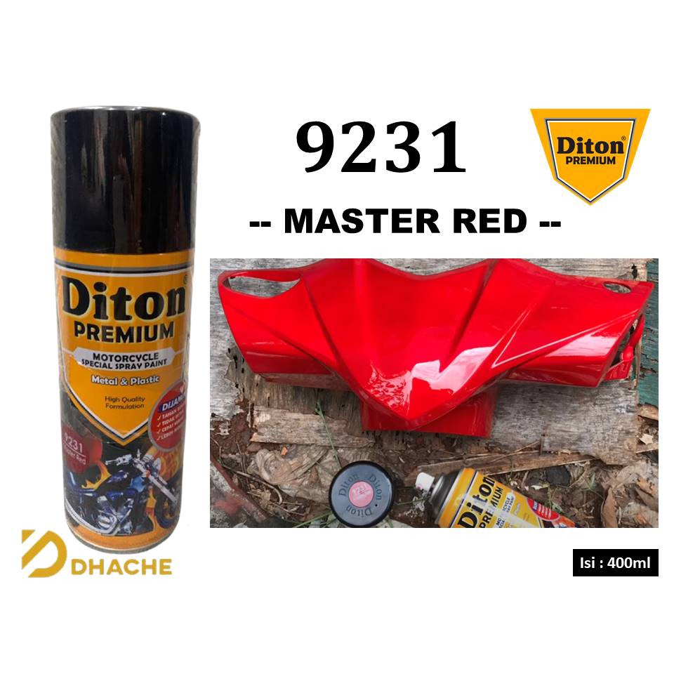 Cat Pilox Diton Premium Master Red 9231 400cc Merah Maroon sepeda motor mobil helm pilok pylox pylok