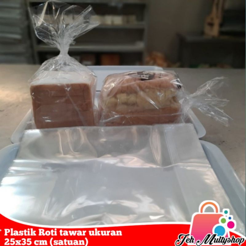  Plastik  Roti  tawar opp ukuran 25x35 satuan Shopee 