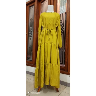 GAMIS SUSUN RAYON PREMIUM-Lime