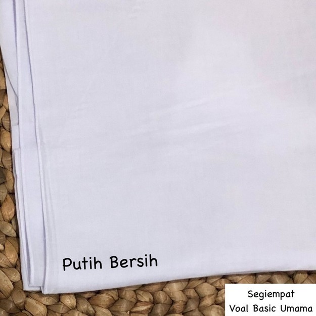Godiva96 - UMAMA BASIC VOAL HIJAB / JILBAB MEDAN-U.BV. Putih Sekolah