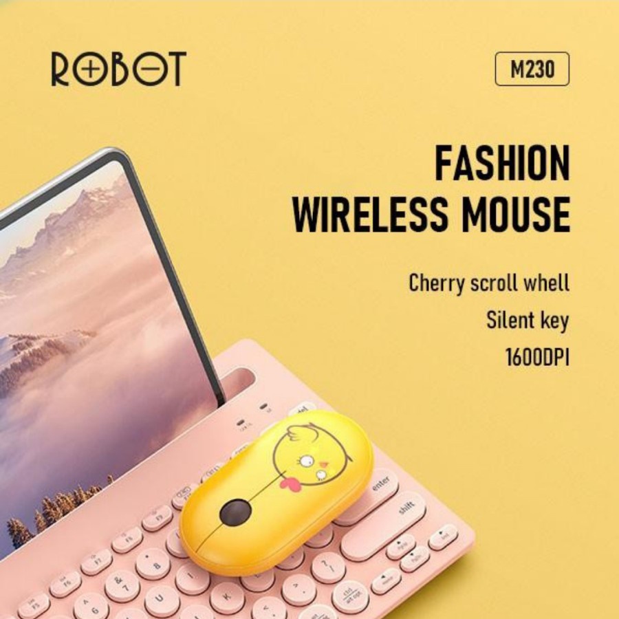 MOUSE WIRELESS ROBOT M230 silent key cherry scroll whell