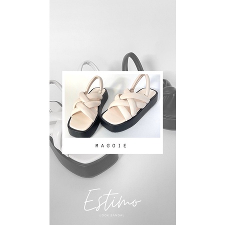 Sandal wedges wanita | MAGGIE by estimo.look | sandal wanita sandal cewek