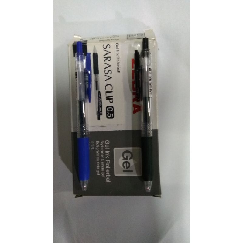 

Pen zebra saraza clip 0,5 gel.