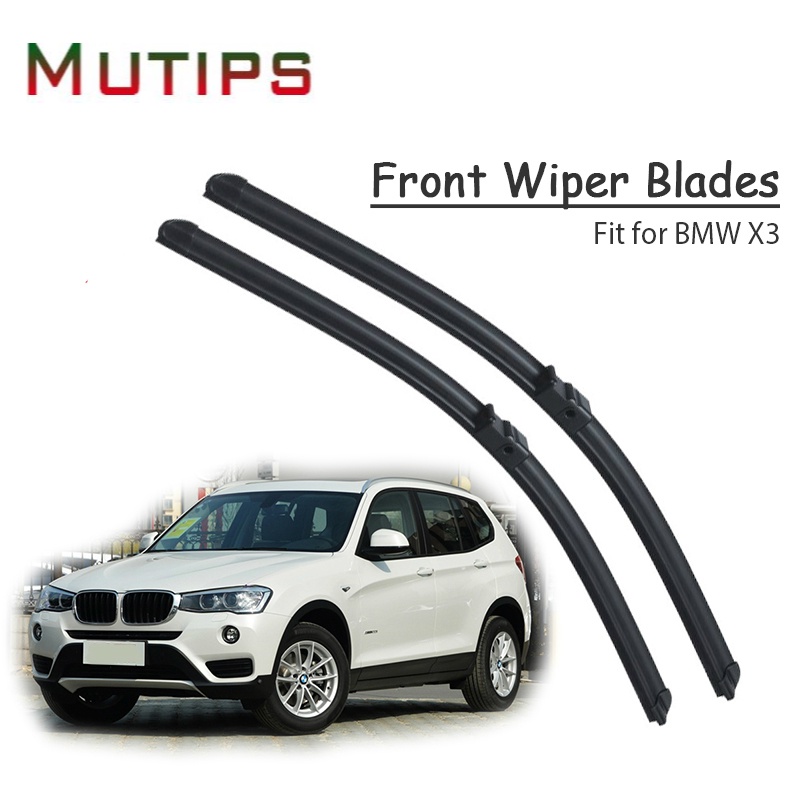 1 Set Karet Wiper Depan Mobil Untuk BMW X3 F25 E83X3 Series 2017 2016-2011 2010-03