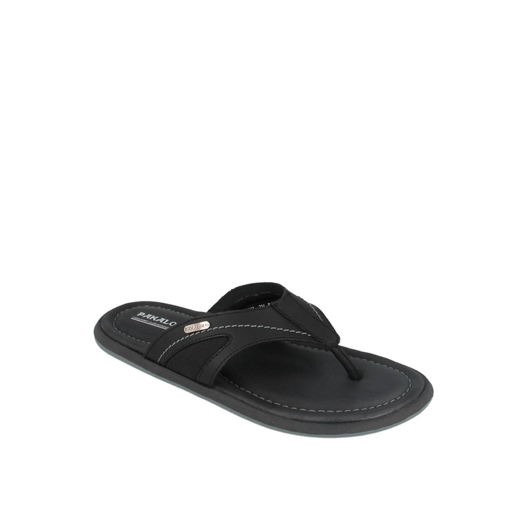 SANDAL JEPIT PAKALOLO PRIA ORIGINAL CASUAL KULIT ASLI HITAM PB28