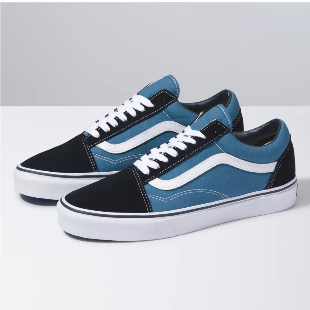 [BNIB] SNEAKERS VANS OLDSKOOL NAVY/BW/Port Royale White GLOBAL SEPATU-Navy