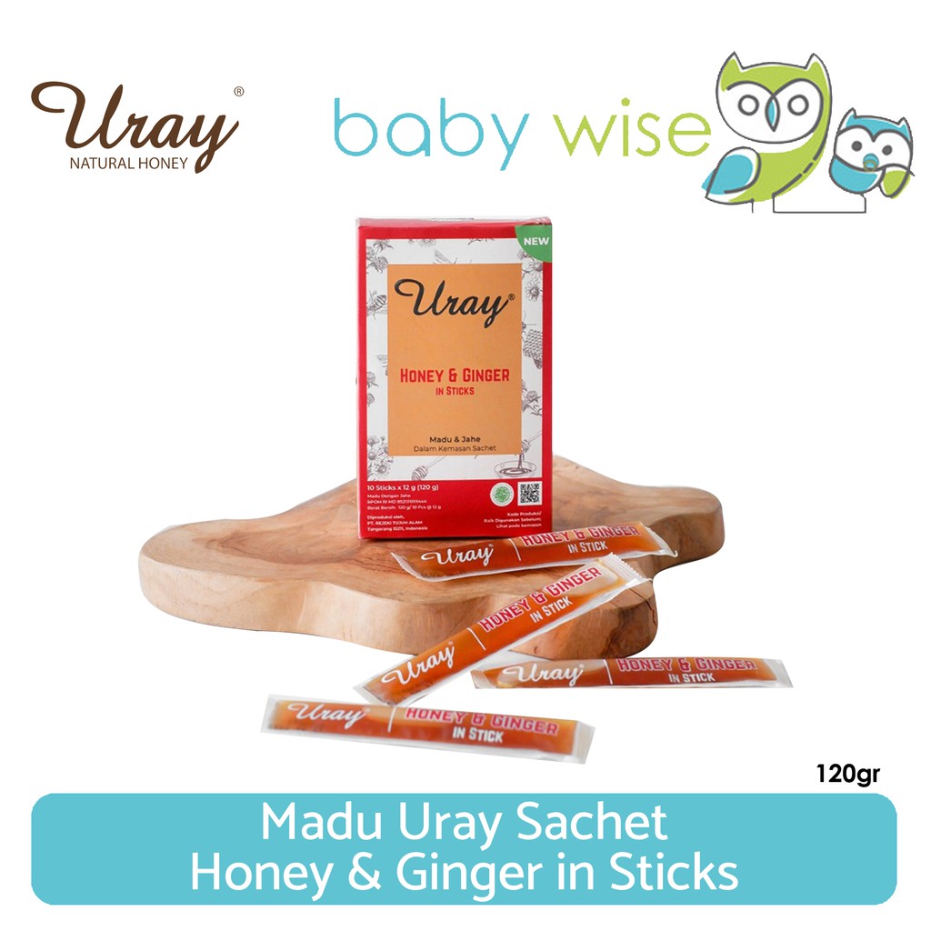 

Madu Uray Sachet Honey & Ginger in Sticks 120gr