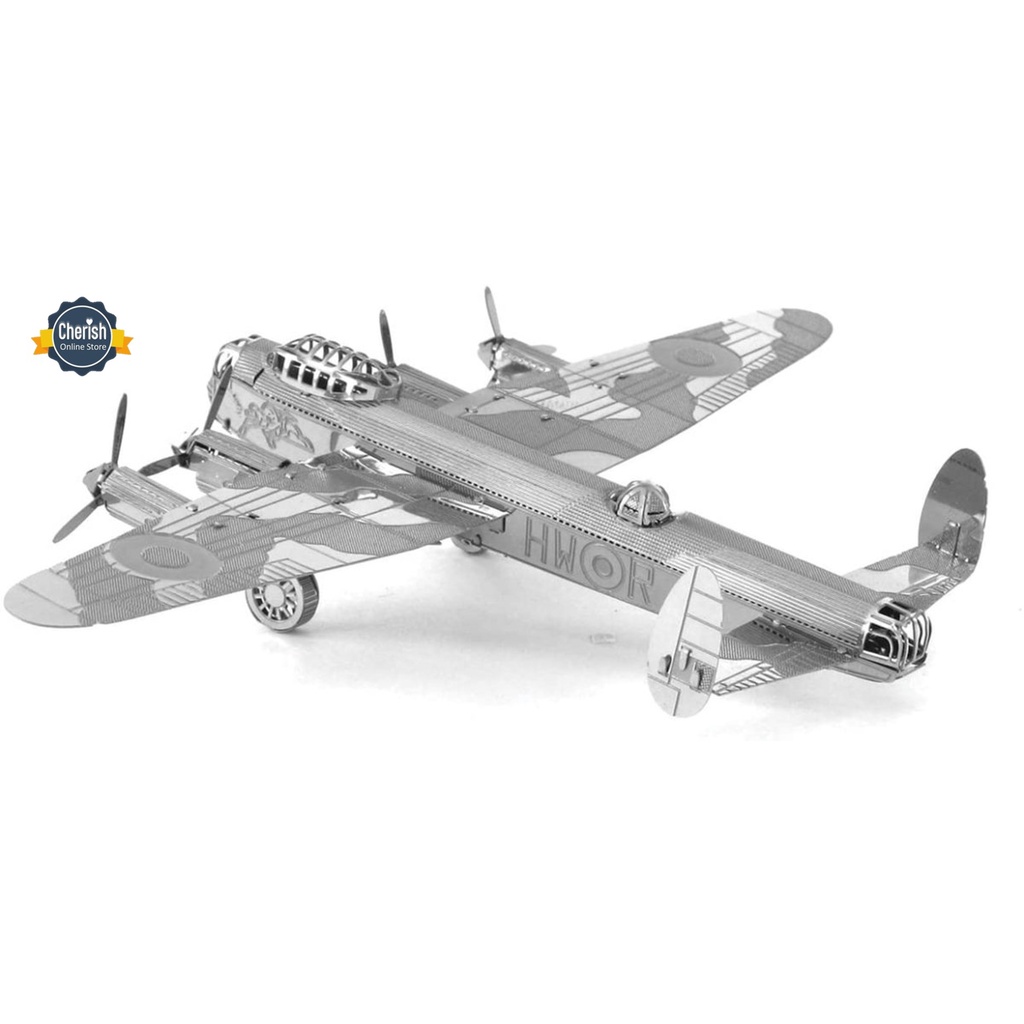 Puzzle Metal 3D Miniatur Pesawat AVRO LANCASTER BOMBER MB-019