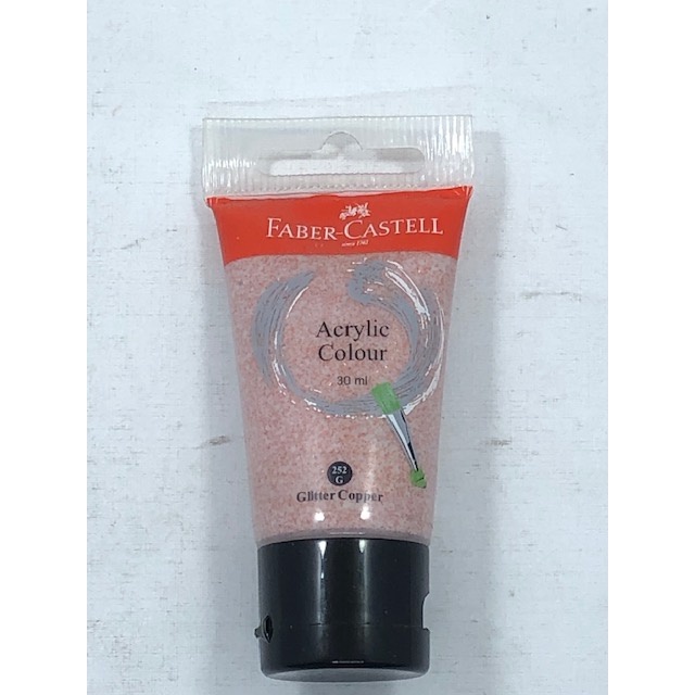 

FABER ACRYLIC 30 ML GLITTER COPPER 252