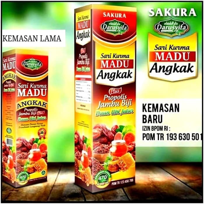 

TERMURAH - Sari Kurma Madu ANGKAK Propolis Jambu Biji Plus Daun Ubi Jalar
