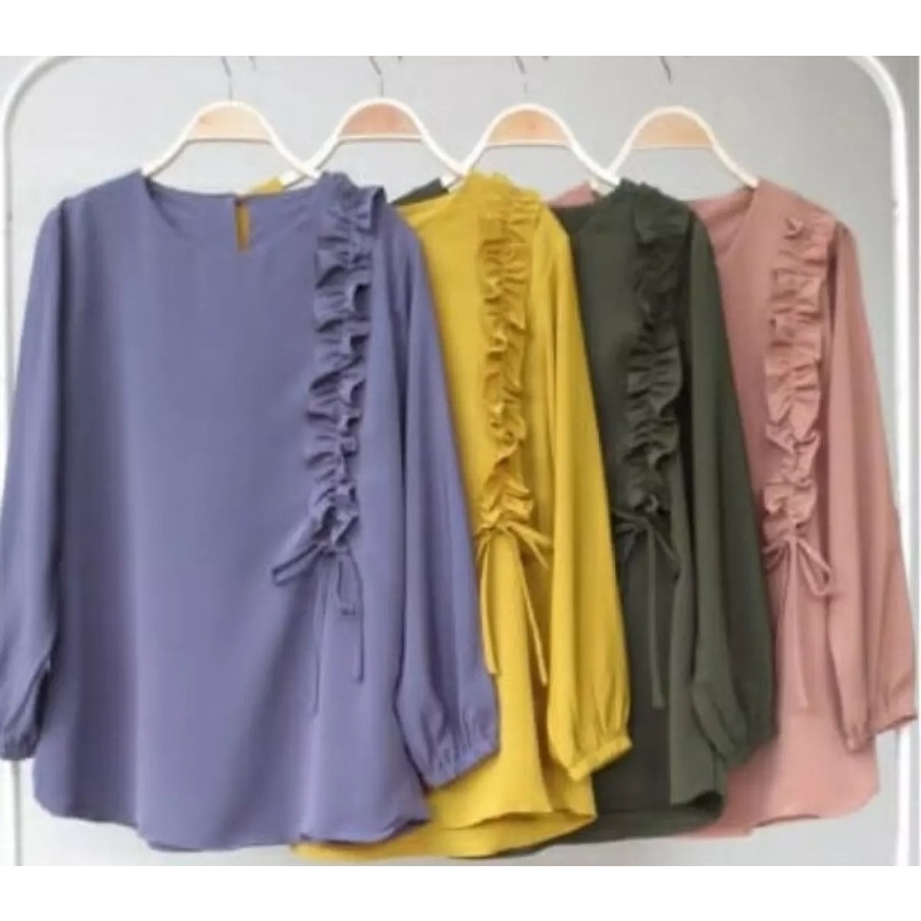 ATASAN NAURA/ ATASAN BLUS / BLOUSE /ATASAN TERKINI 2021 / ATASAN TERBARU / ATASAN MUSLIM MOSKREAPE