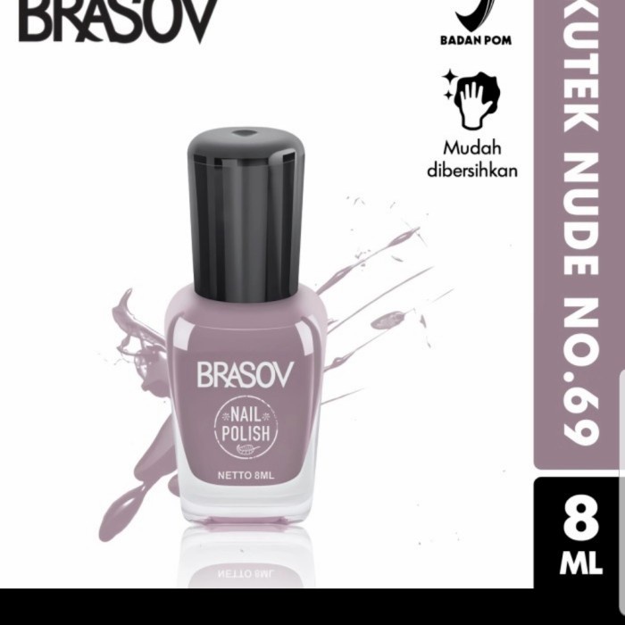 BRASOV Nail Polish Kutek Nude 8ML