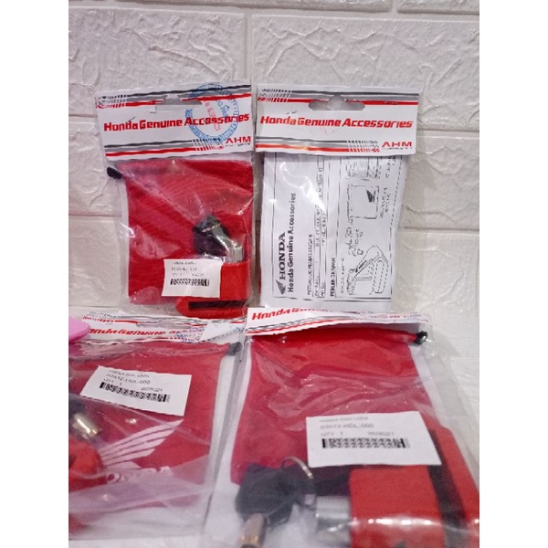 Gembok cakram original honda asli bersertifikat ahm bisa buat semua merk motor