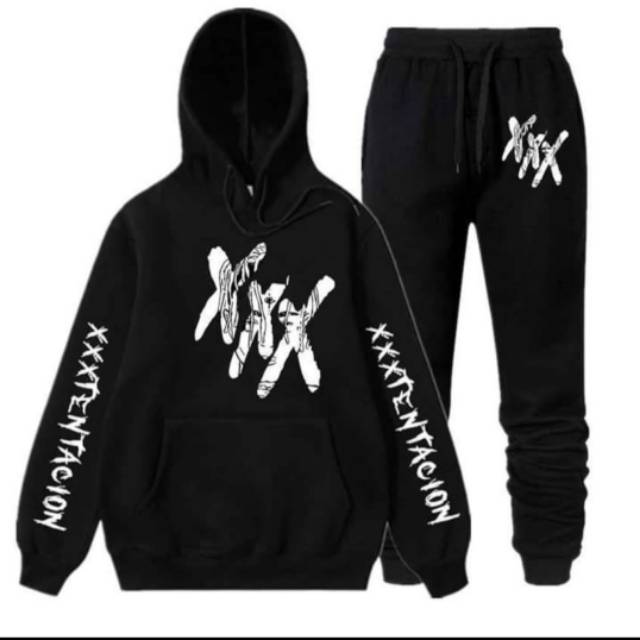 SETELAN HOODIE PRIA TENTACTION/ SETELAN FASHION PRIA