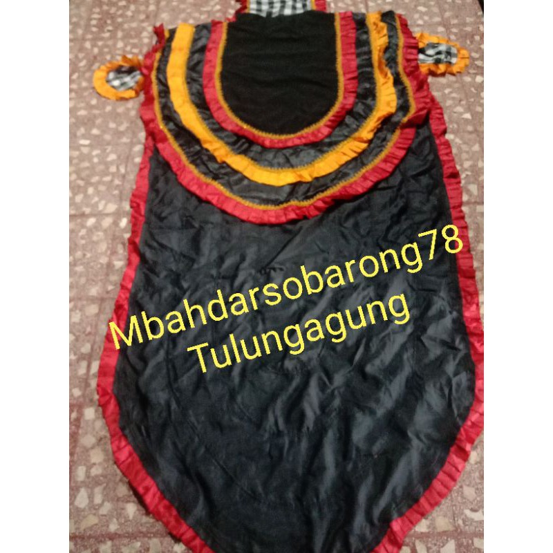 Kemul barongan dewasa bahan satin, renda, selimut barongan 310 cm