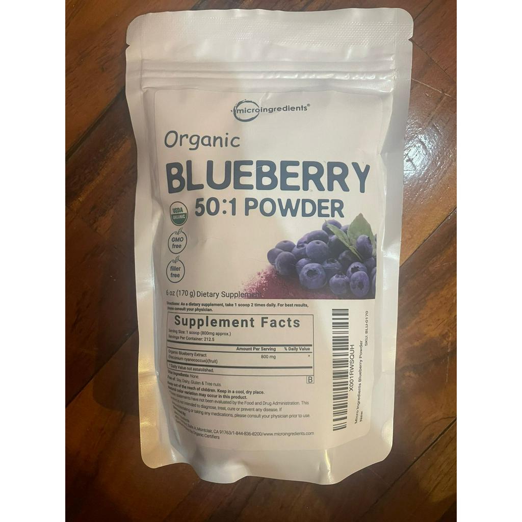 

Organic Blueberry Extract 50:1 Concentrated Powder, 6 Ounce